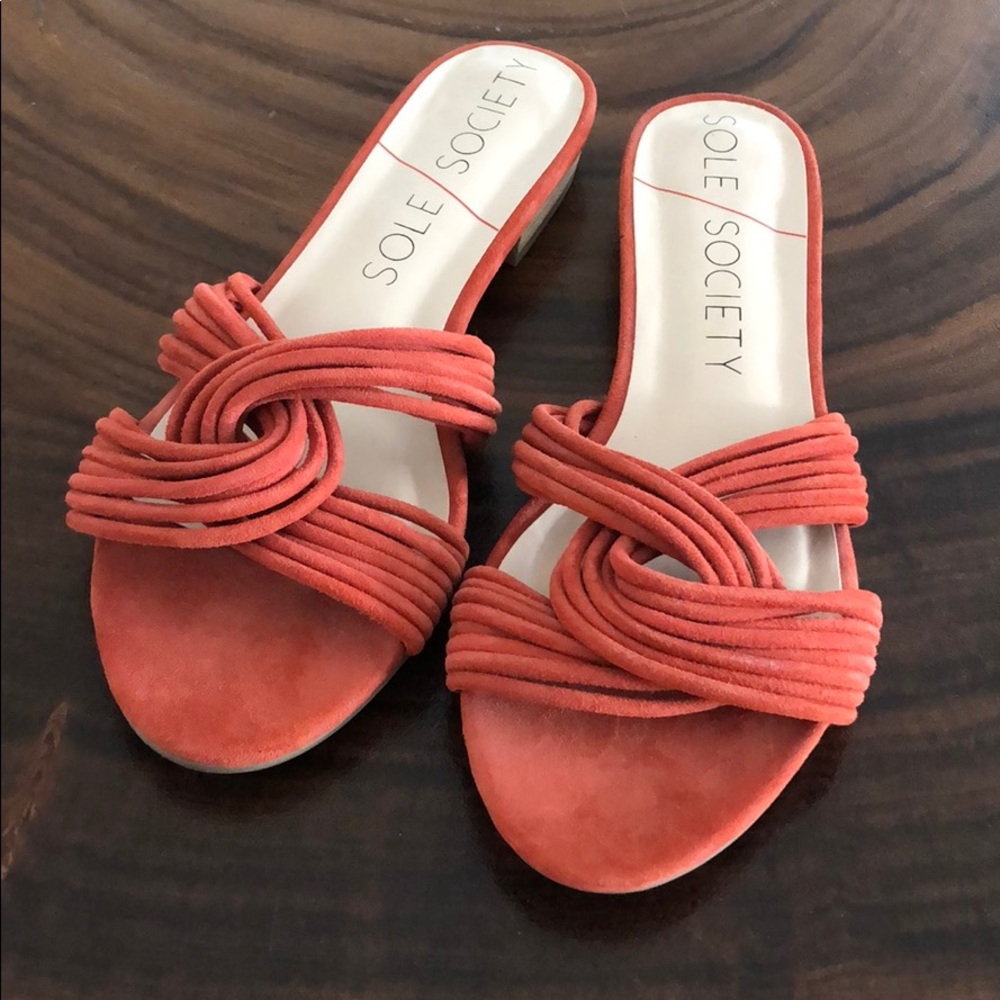Sole Society Knotted Suede Sandal